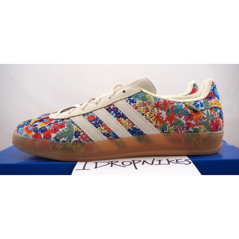 Adidas Gazelle Indoor x Liberty London 'Floral Embroidery' Women's Shoes - Picture 2 of 9